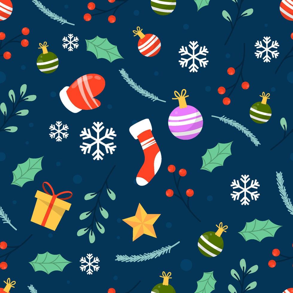 Seamless Christmas Background vector