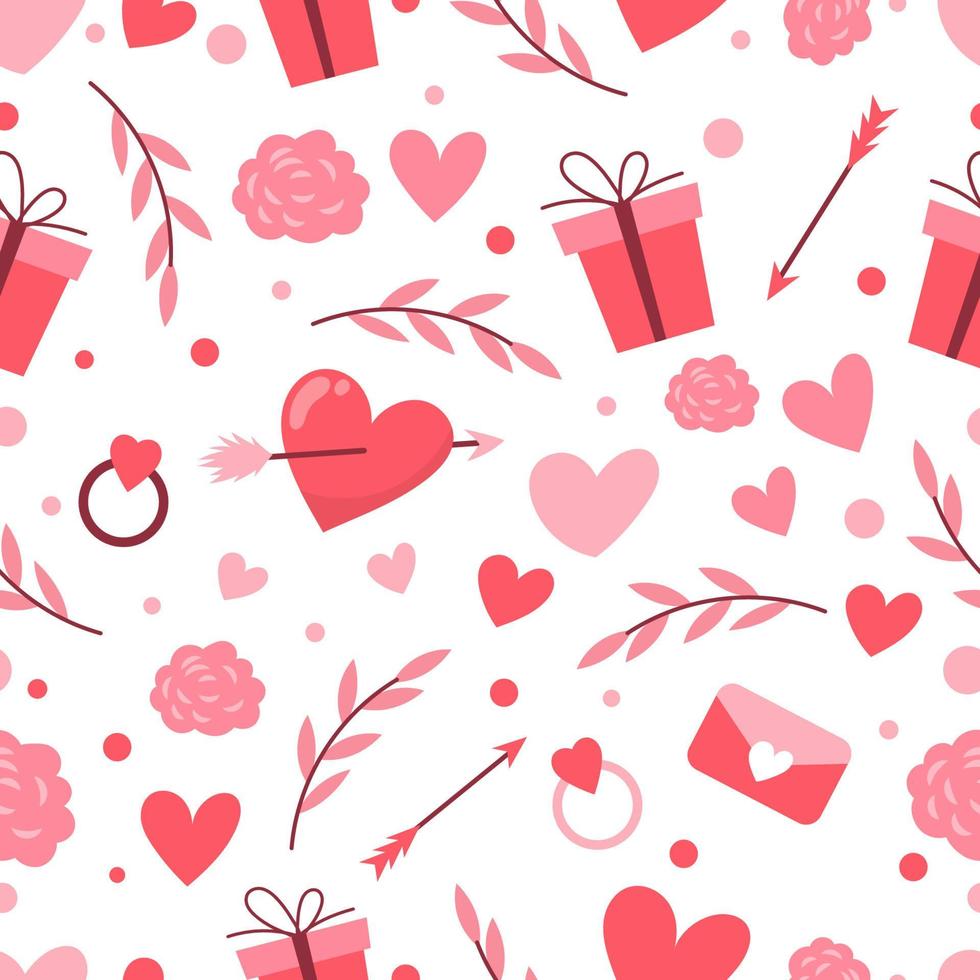 Seamless Valentine's Day Pattern vector