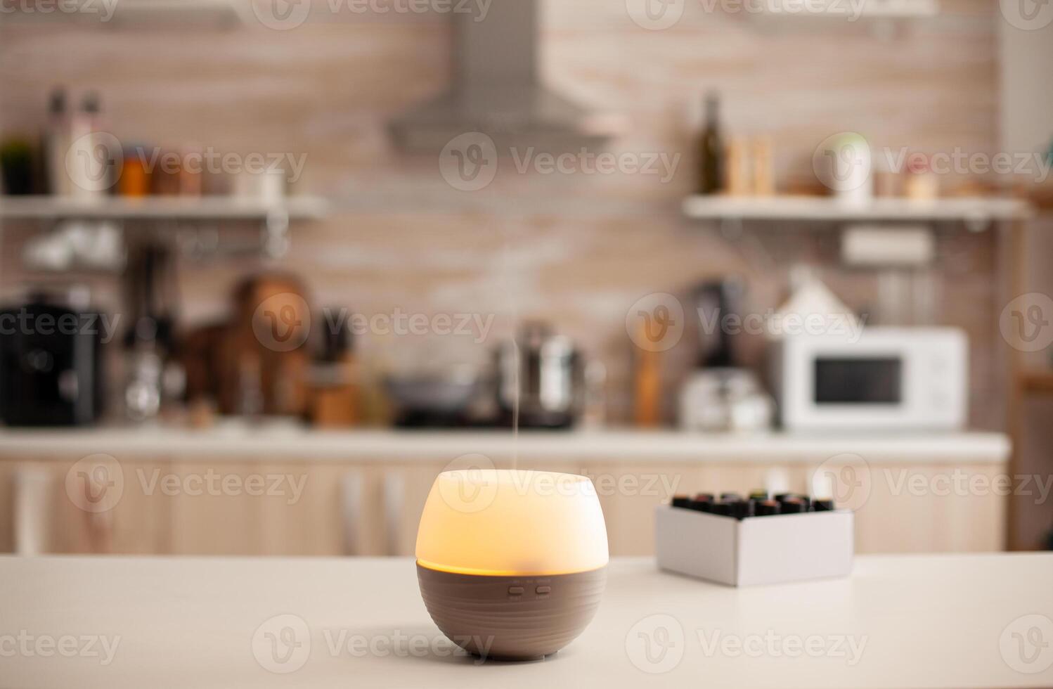 Wellness aromatherapy essential oils diffuser photo