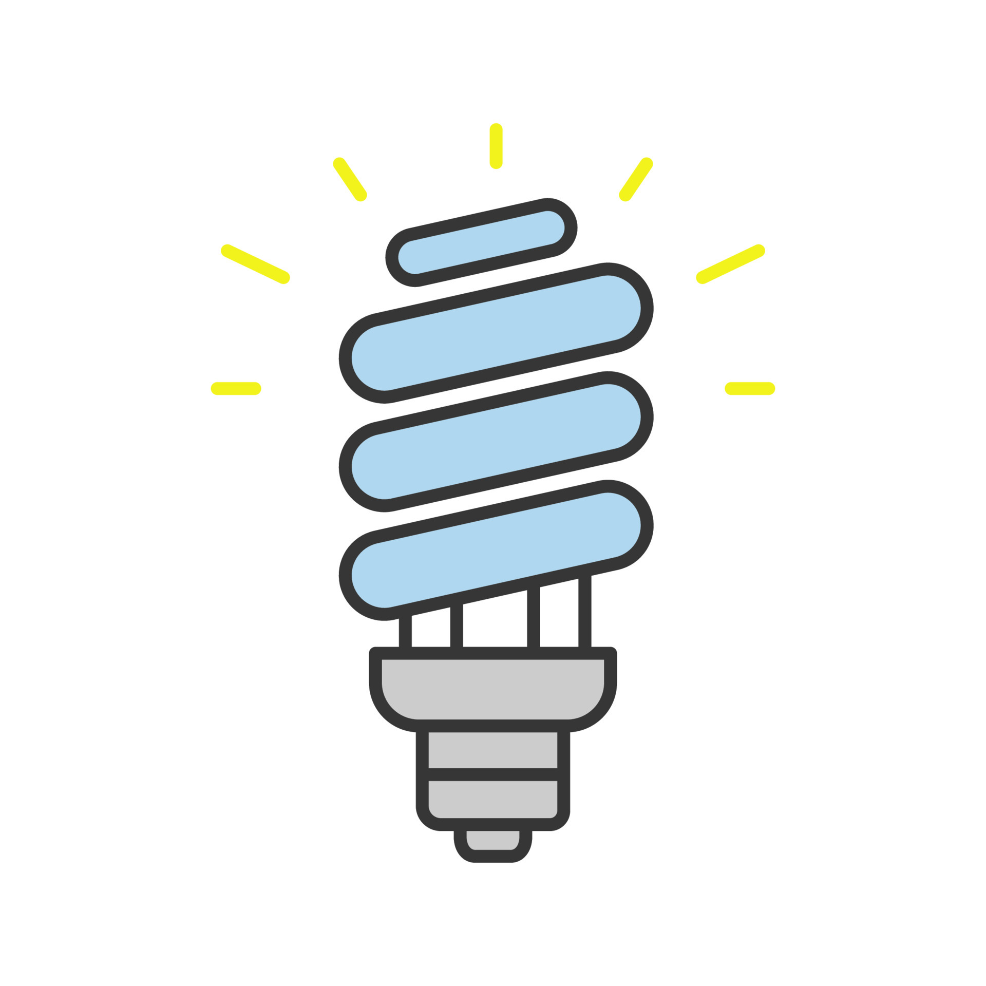Fluorescent light bulb colors top