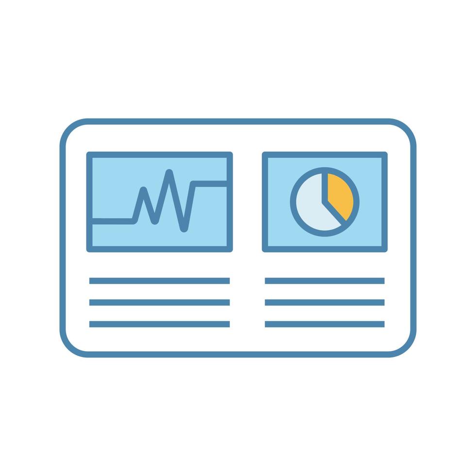 Cryptocurrency hashrate color icon. Mining distribution. Crypto business statistics. Data analyzing. Statistics. Isolated vector illustration