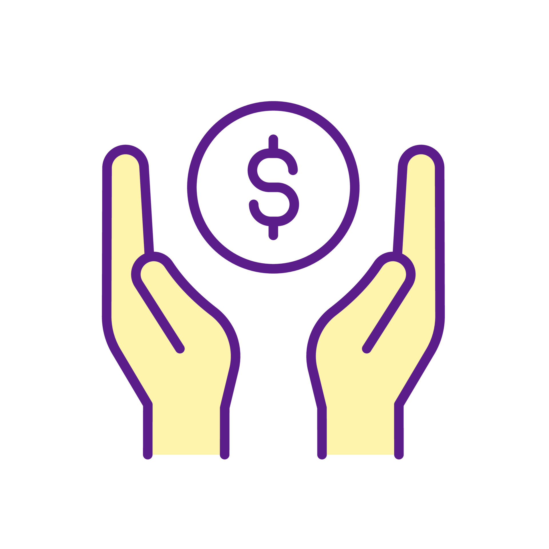 Money management RGB color icon. Personal finance control. Spending