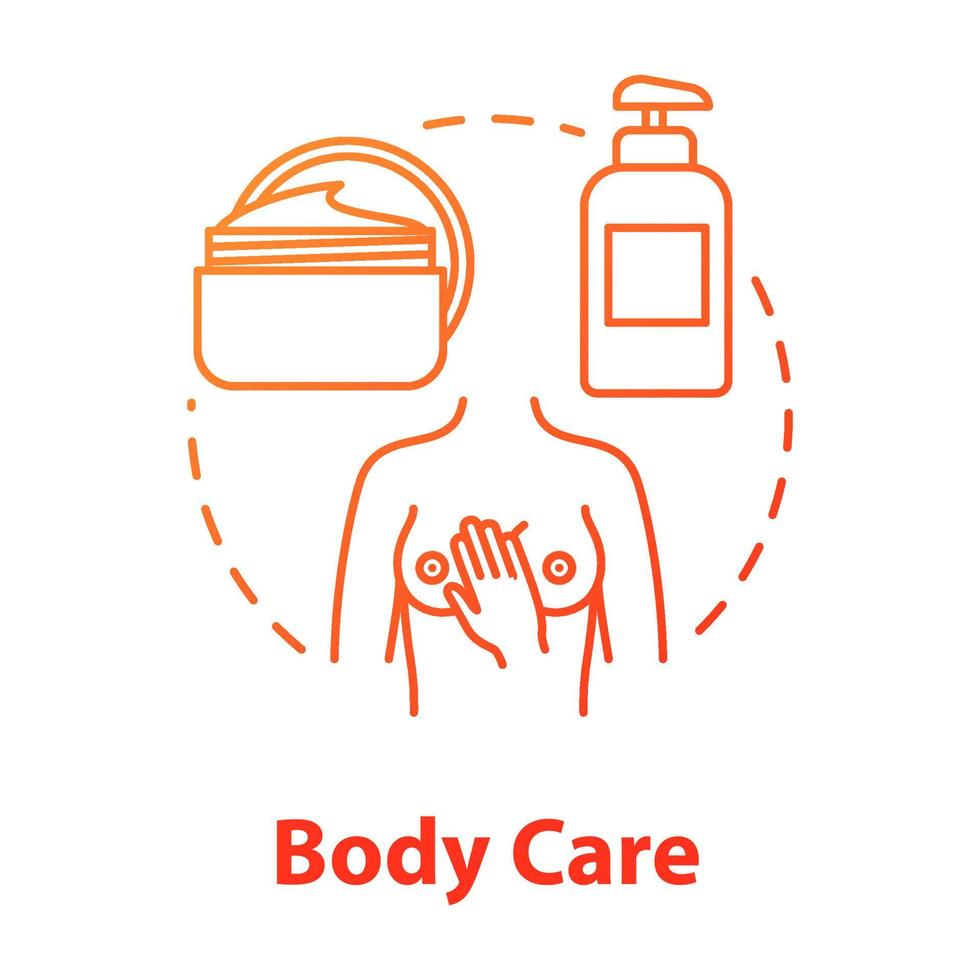 Body care, massage, relax concept icon. Salon spa procedure, female body recovery, stress relief idea thin line illustration. Vector isolated outline RGB color drawing. Editable stroke