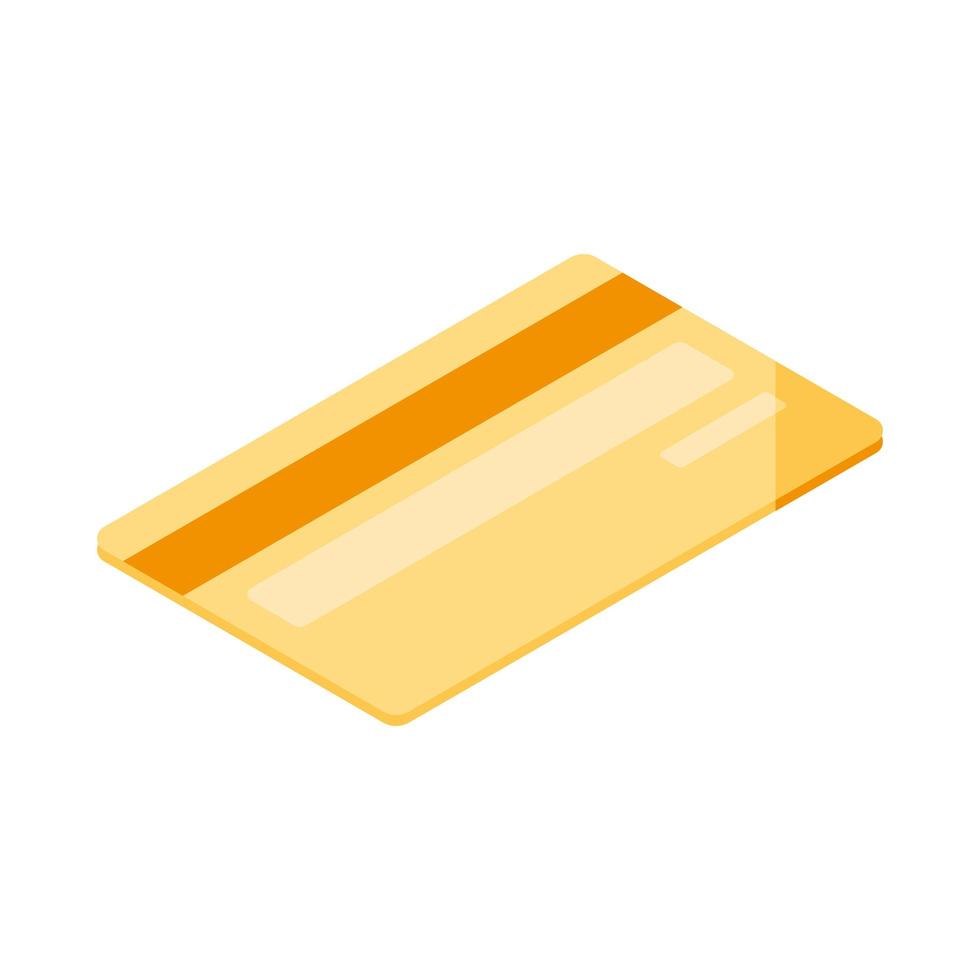 golden credit card vector