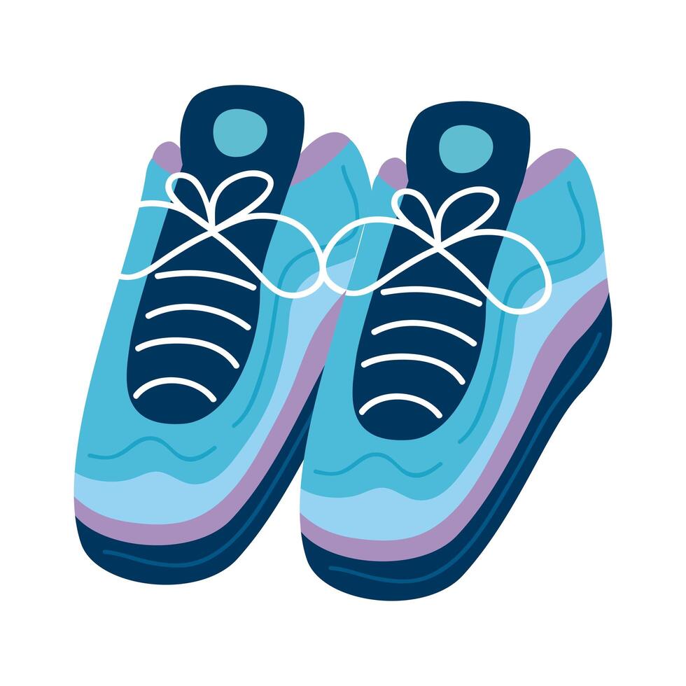 bonita ilustración de zapatillas vector