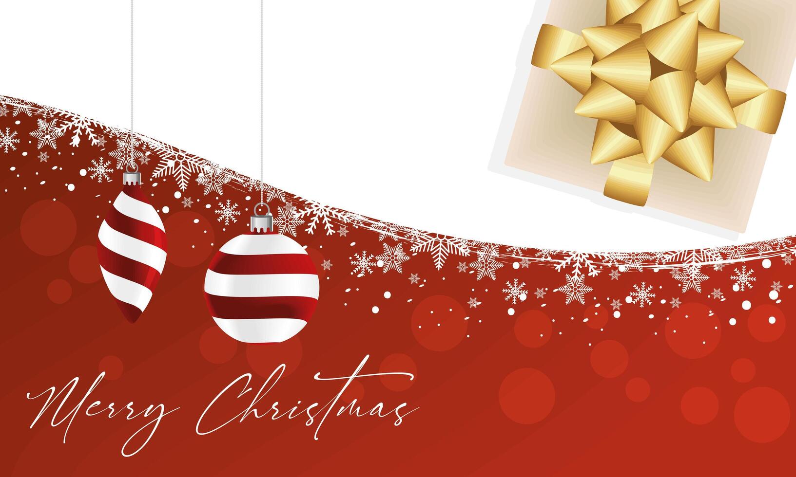 merry christmas card vector