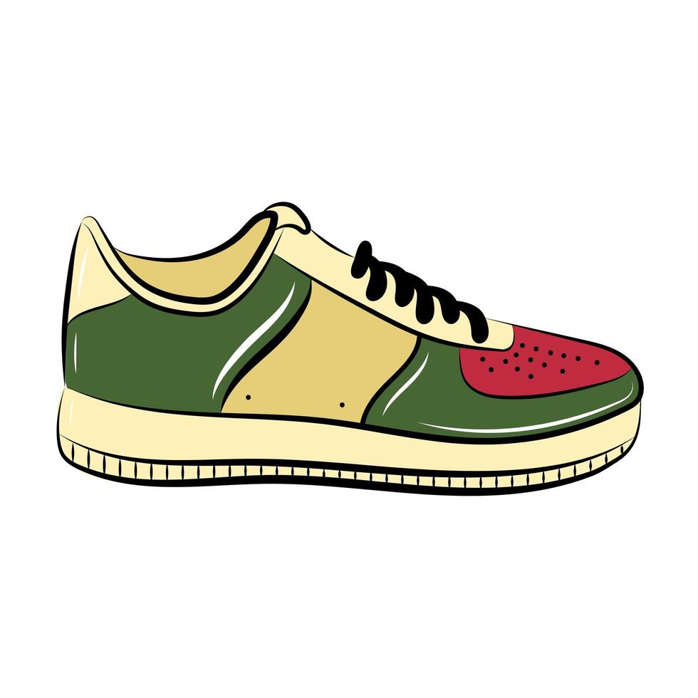 tennis shoes sport sticker vector