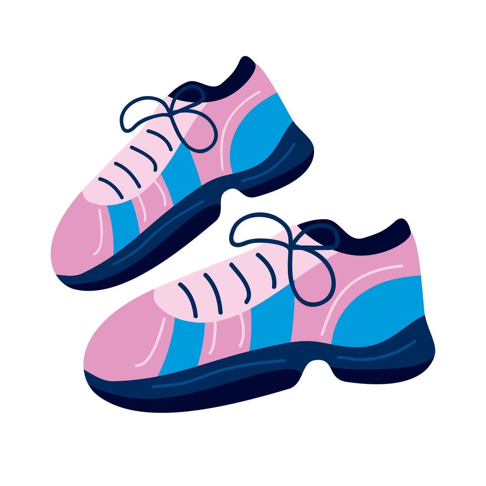 pretty sneakers design vector
