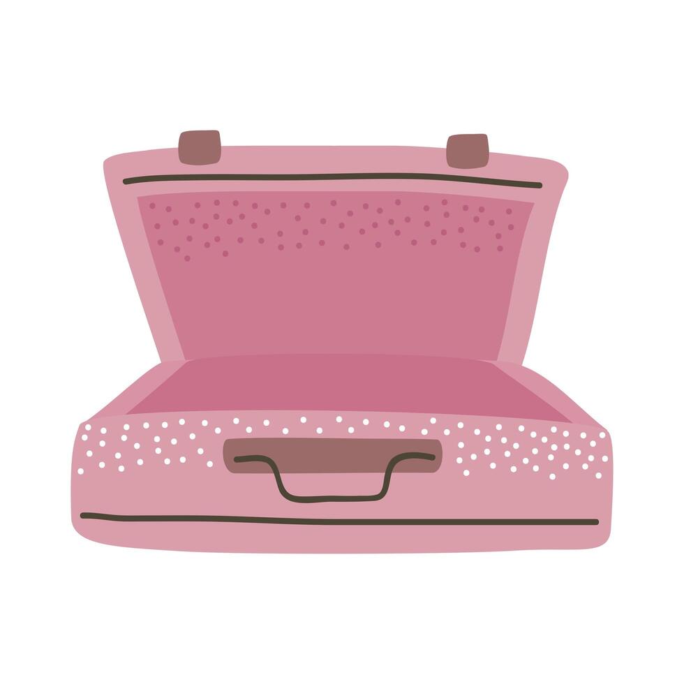 pink trip bag vector