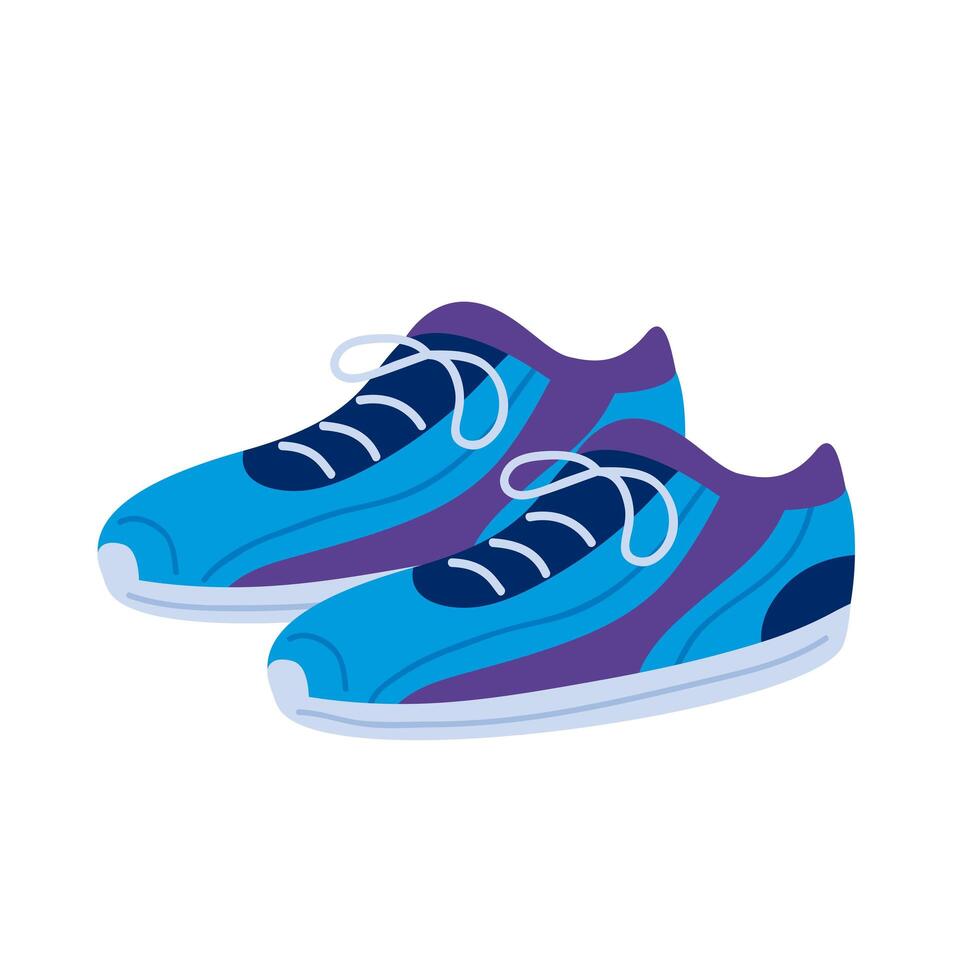 bonito diseño de zapatillas vector