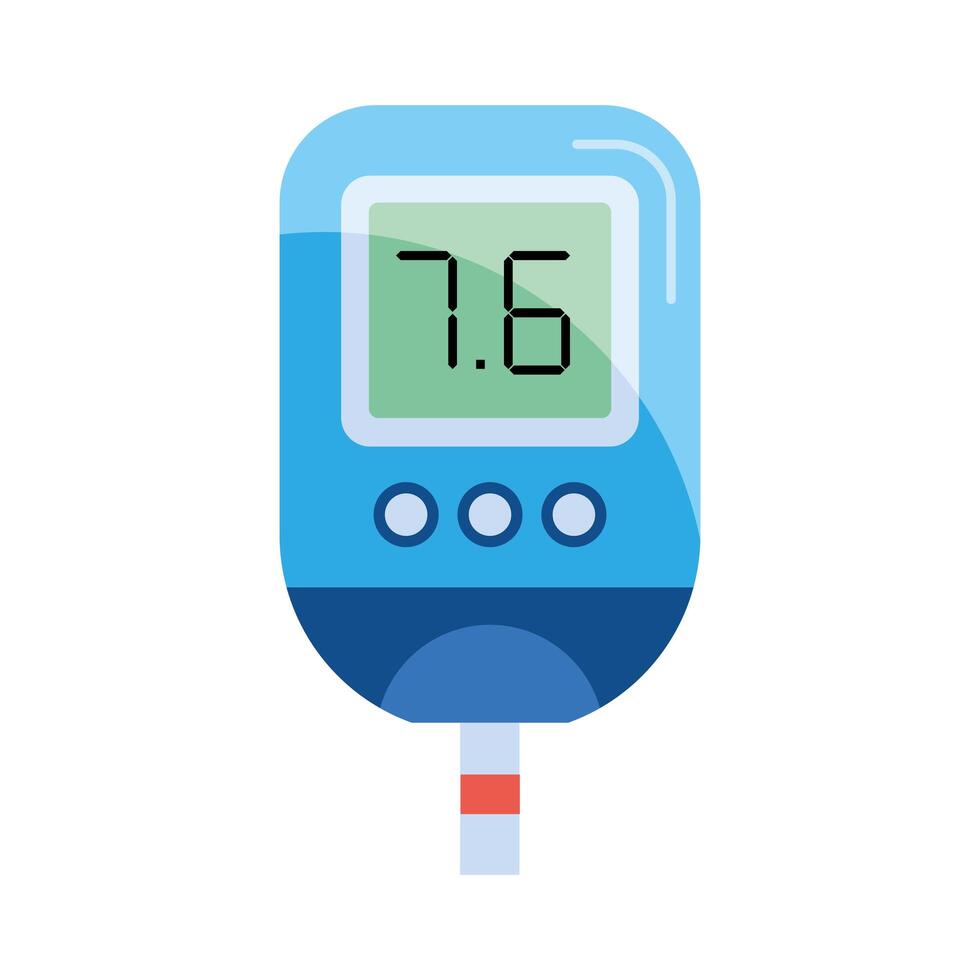 dispositivo de medición de glucómetro vector