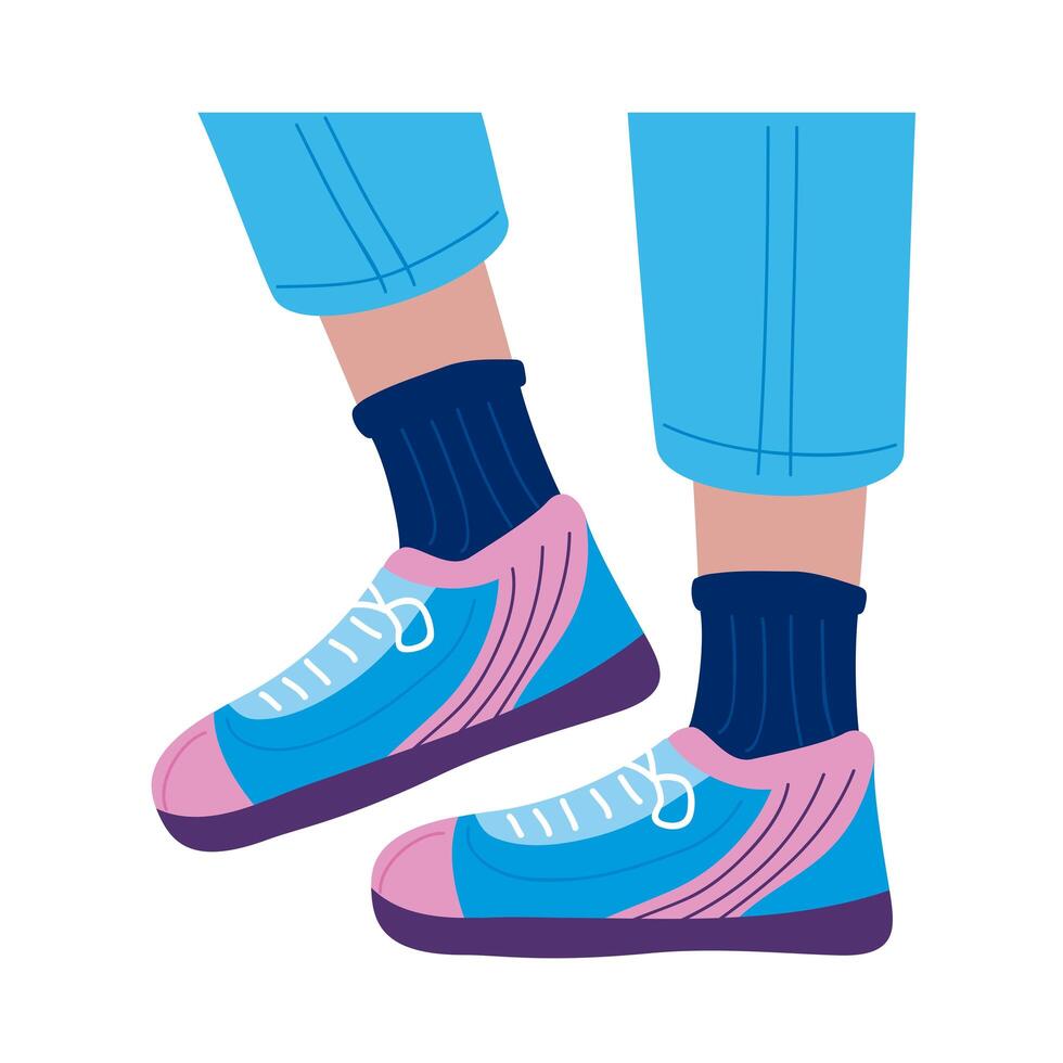 pretty sneakers icon vector