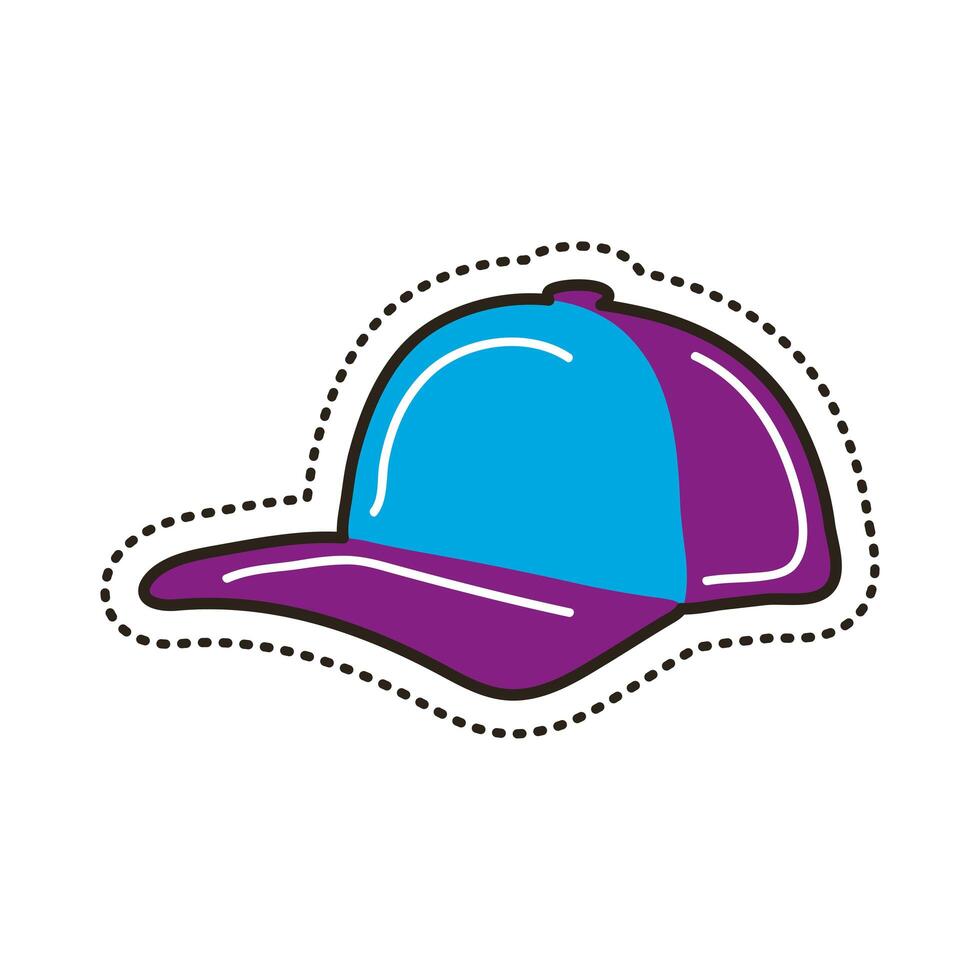 parche de gorra deportiva vector