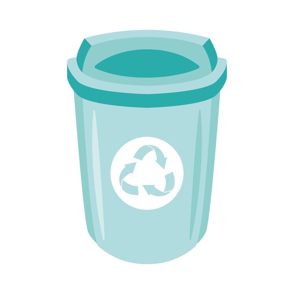 recycle bin pot vector