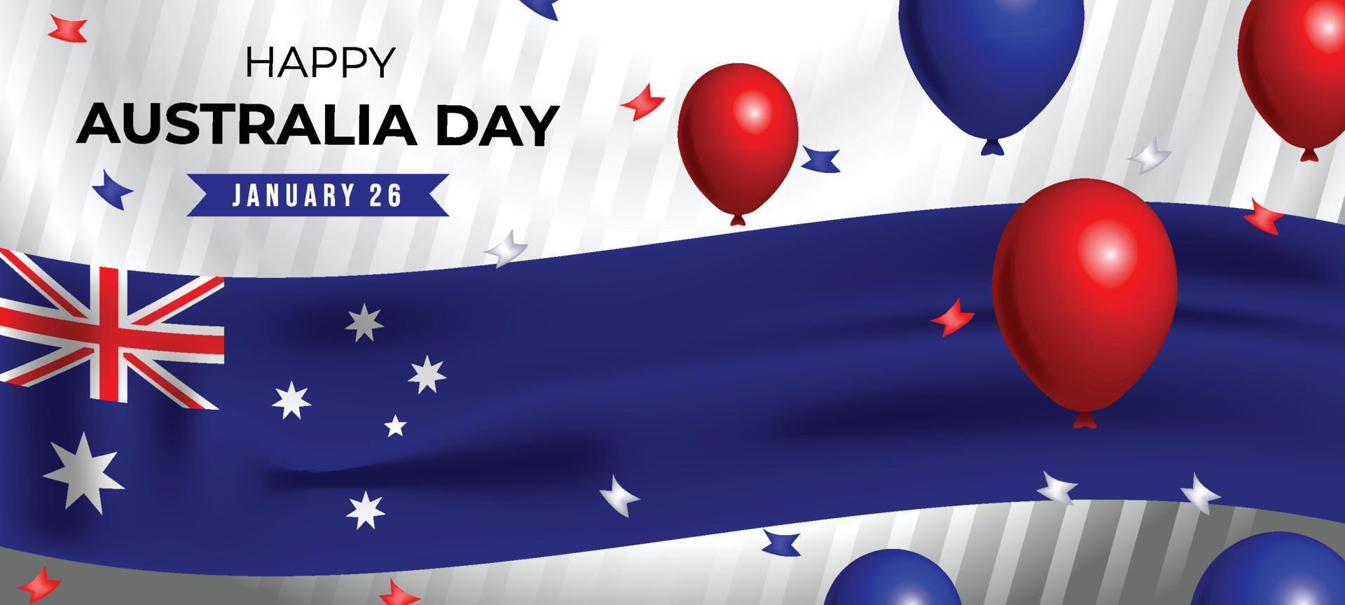 Australian Day Banner vector