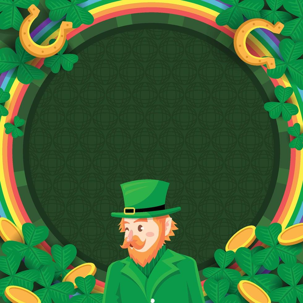 Saint Patricks Celebration Party Background vector