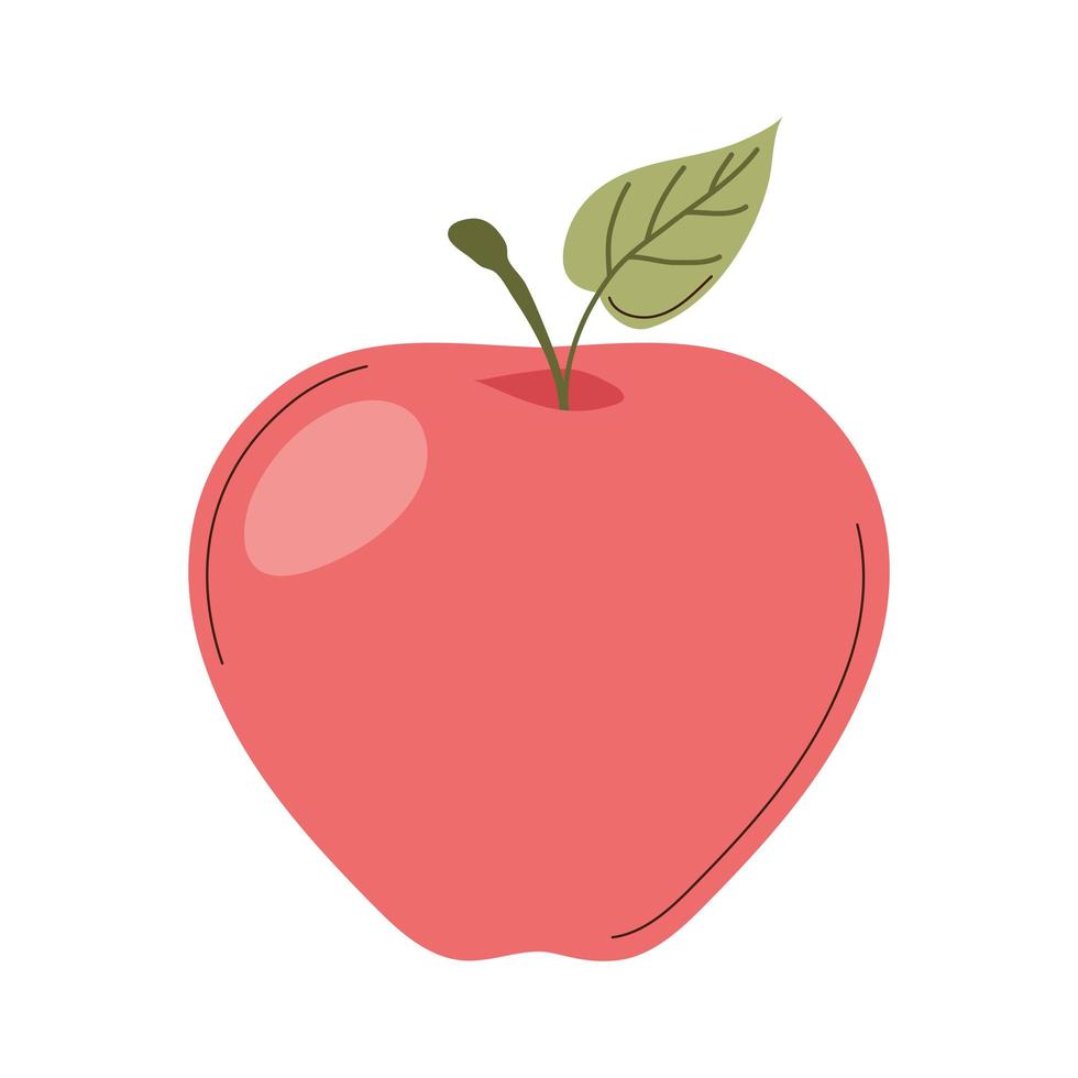 fresh apple fruit vector