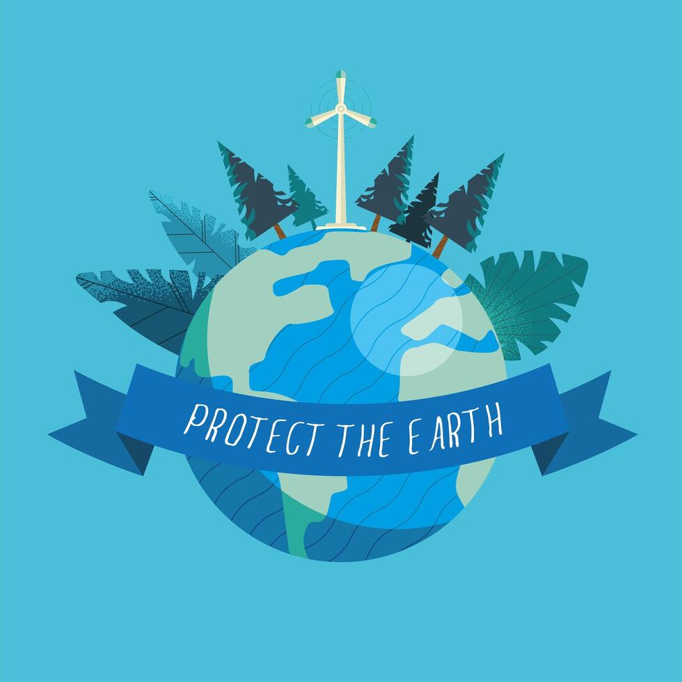 environment campaign poster vector