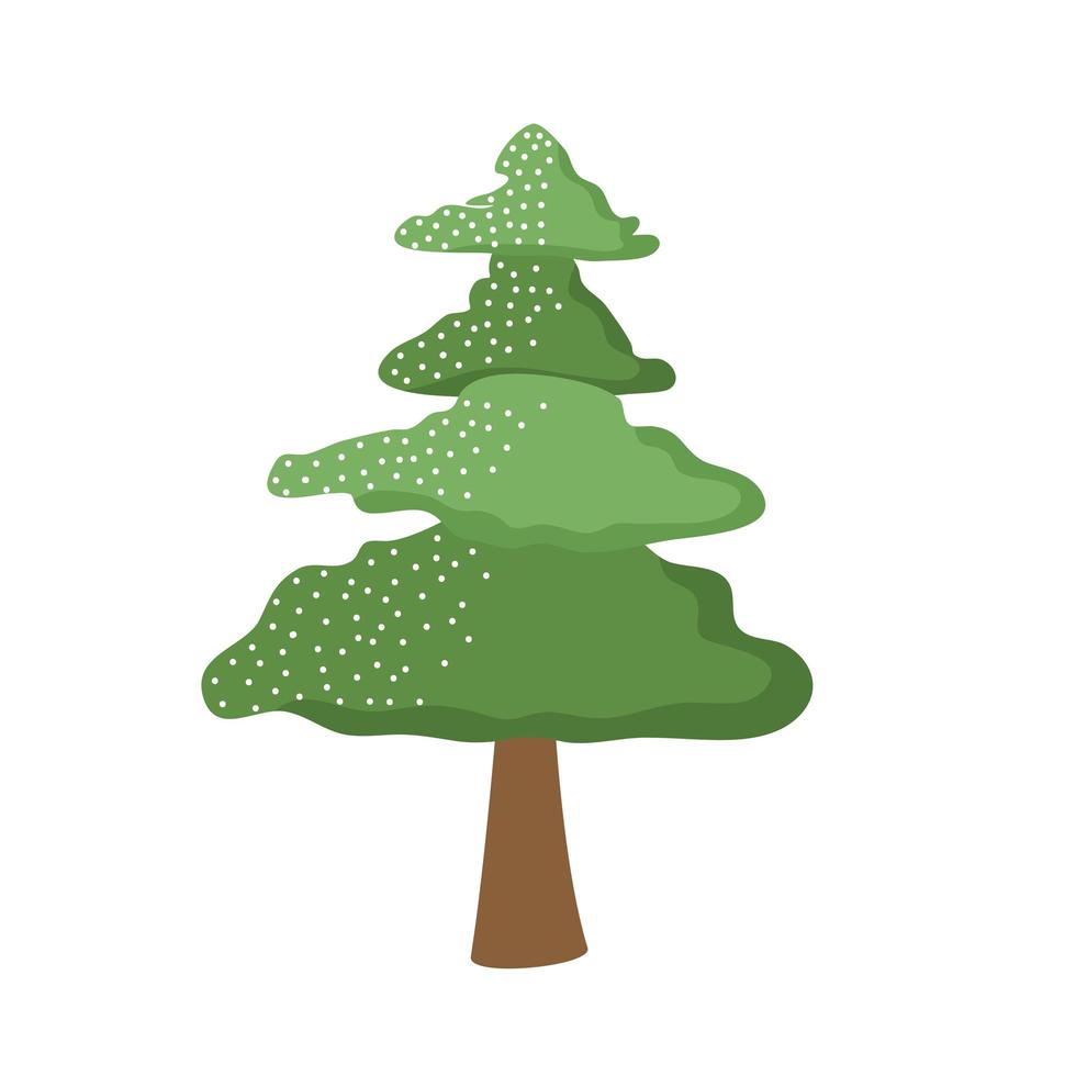 bosque de pinos vector