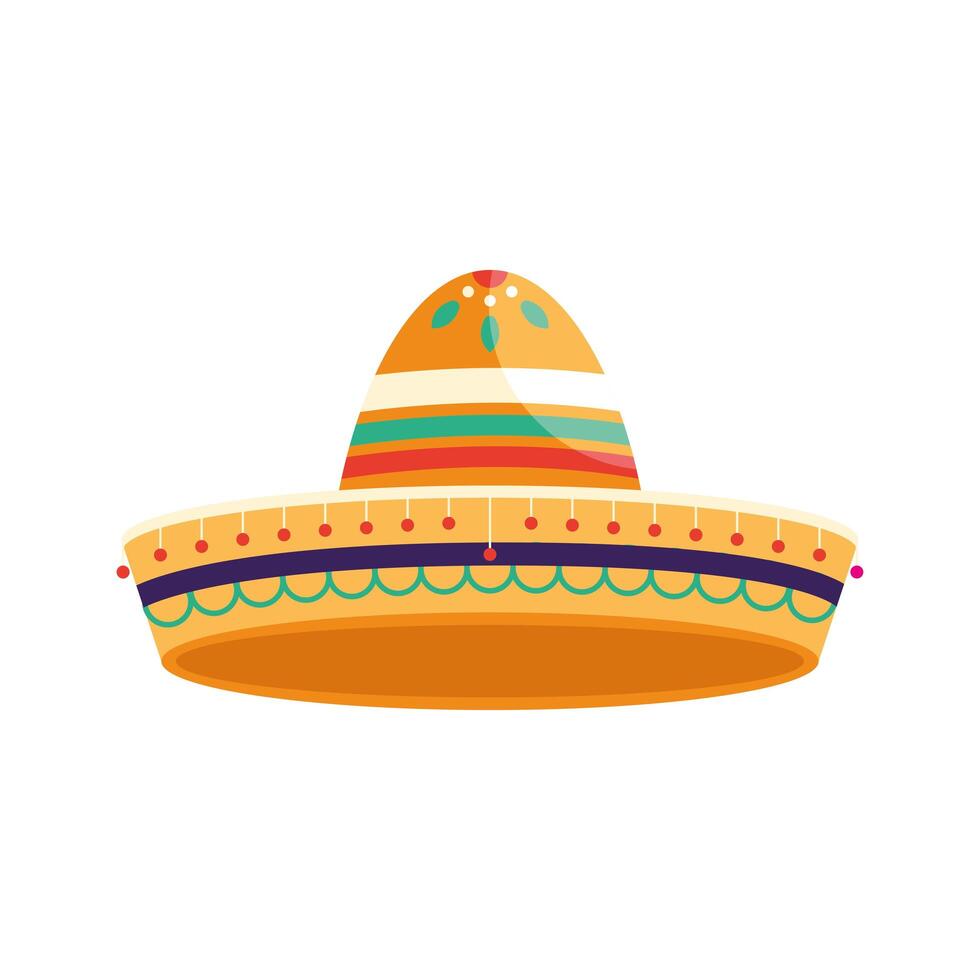 sombrero de mariachi mexicano vector