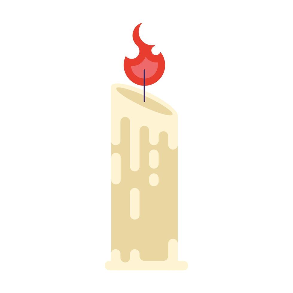 wax candle fire vector