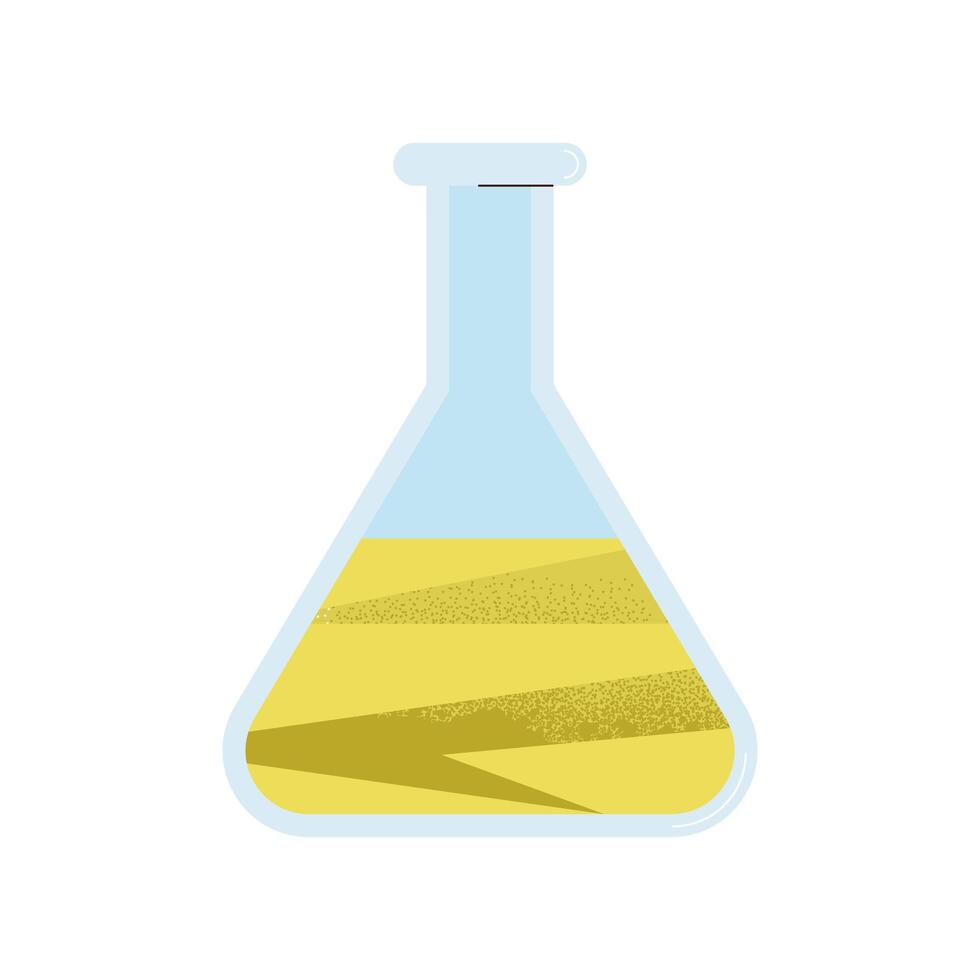 Chemistry flask icon vector