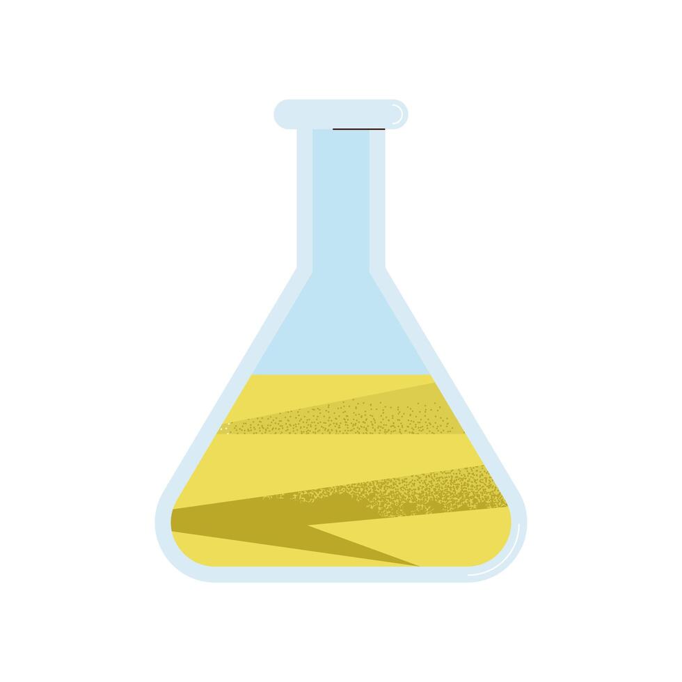 icono de matraz de química vector