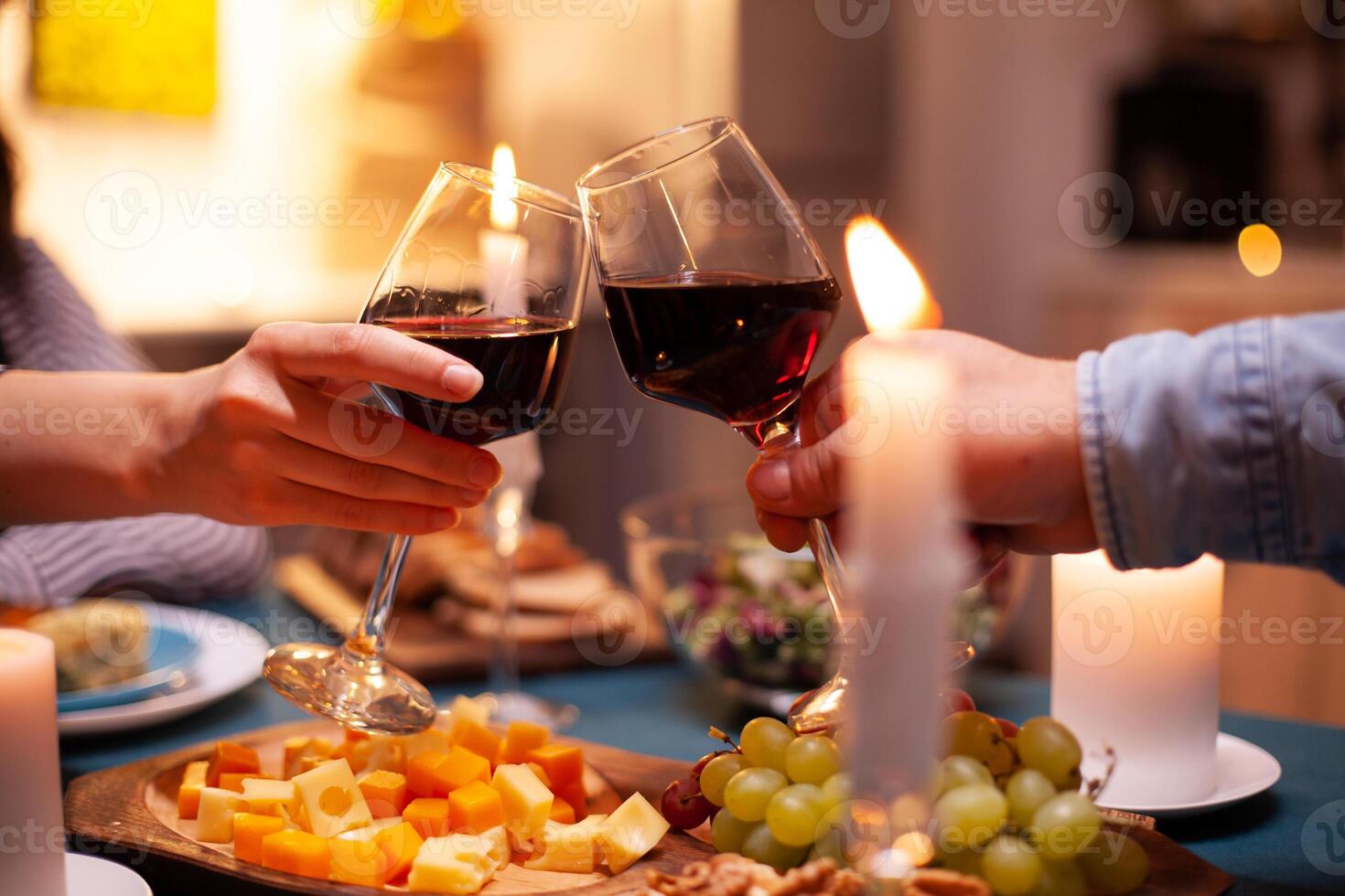 Romantic celebraing relationship photo