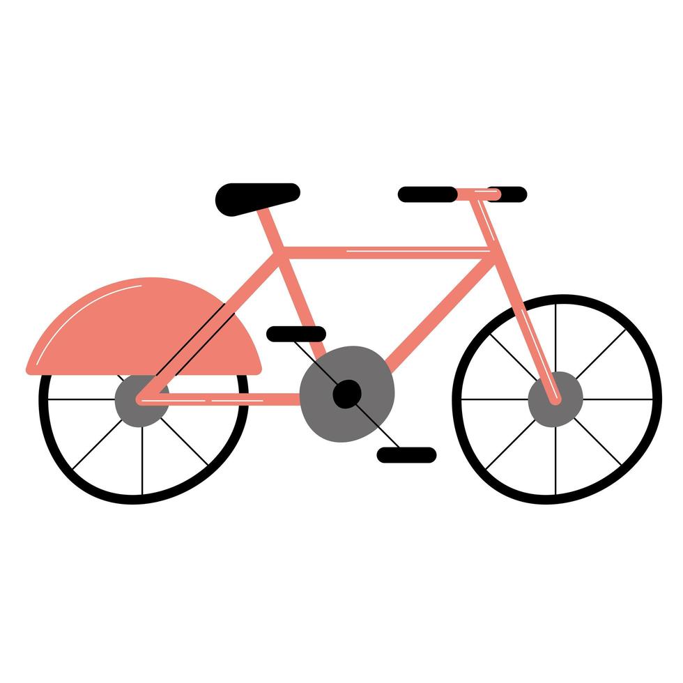 icono de vehículo de bicicleta vector