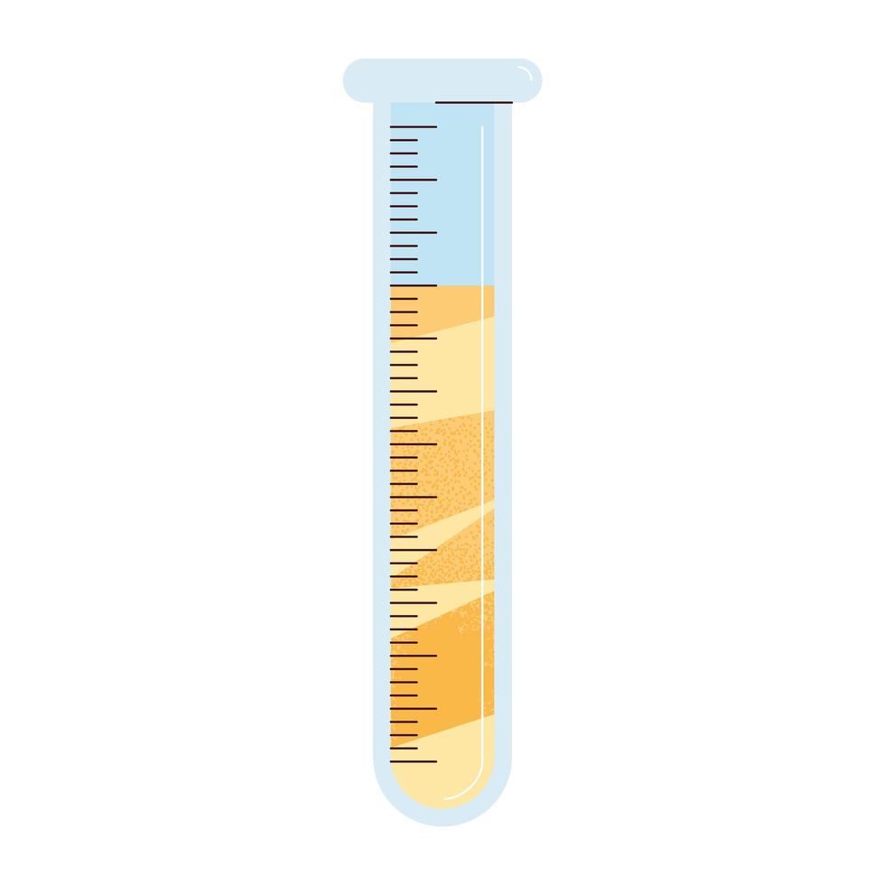 Chemistry tube icon vector