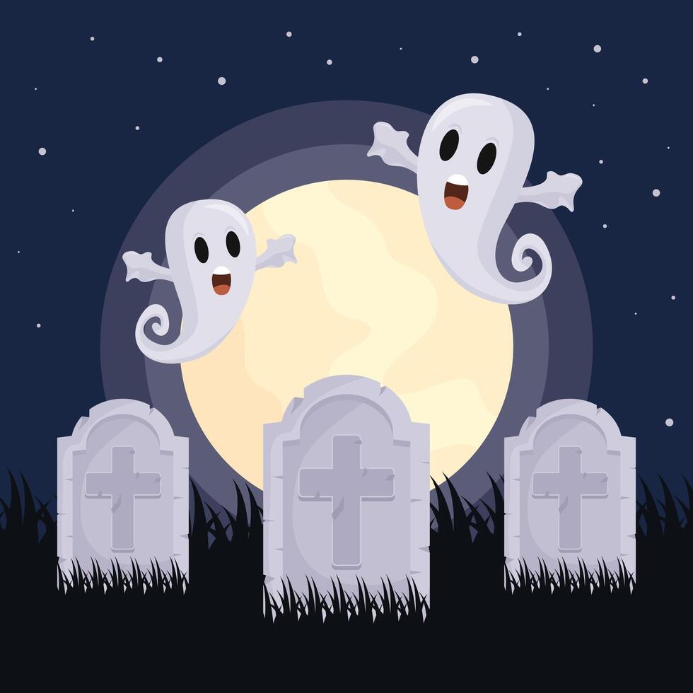 trick or treat   happy halloween party vector