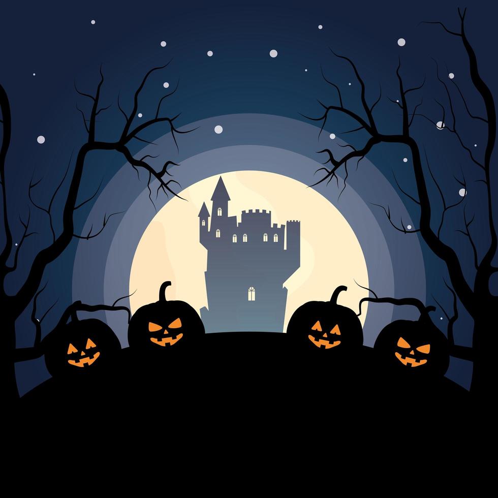 trick or treat   happy halloween party vector