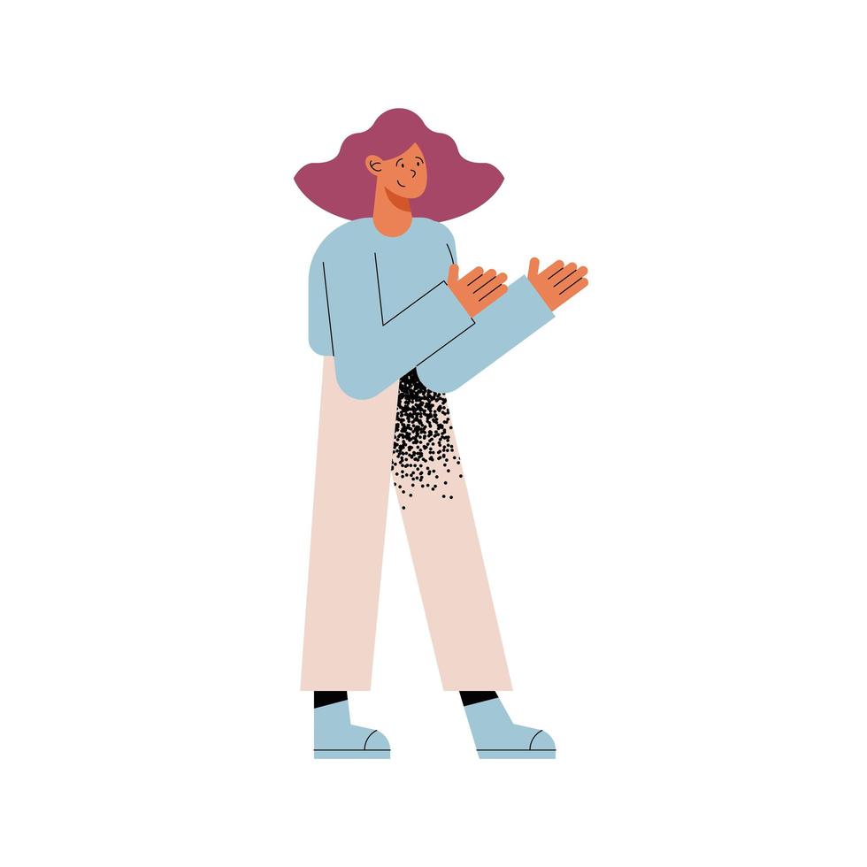 Isolated woman avatar vector