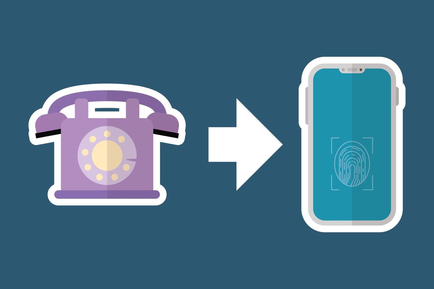 flat design gadgets technology icons vector