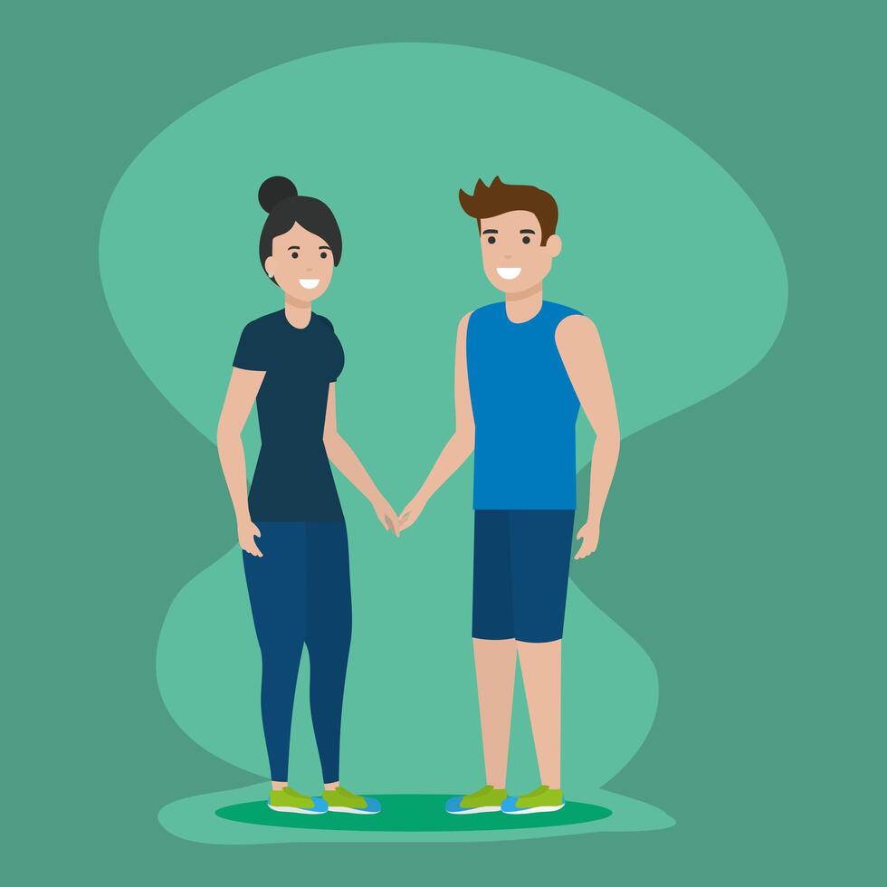 people family flat design image vector