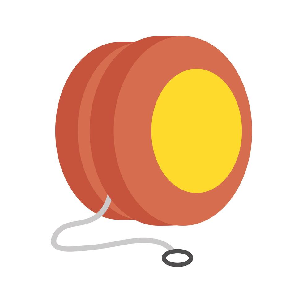 yoyo baby toy isolated icon vector