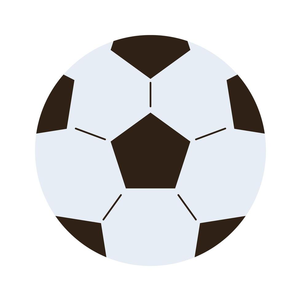 Balón de fútbol icono aislado de juguete vector