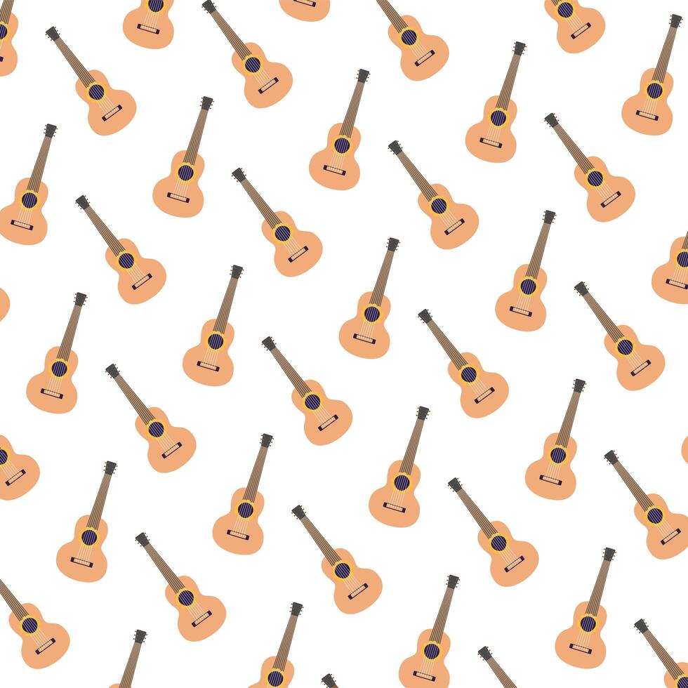guitars musical instruments pattern background vector