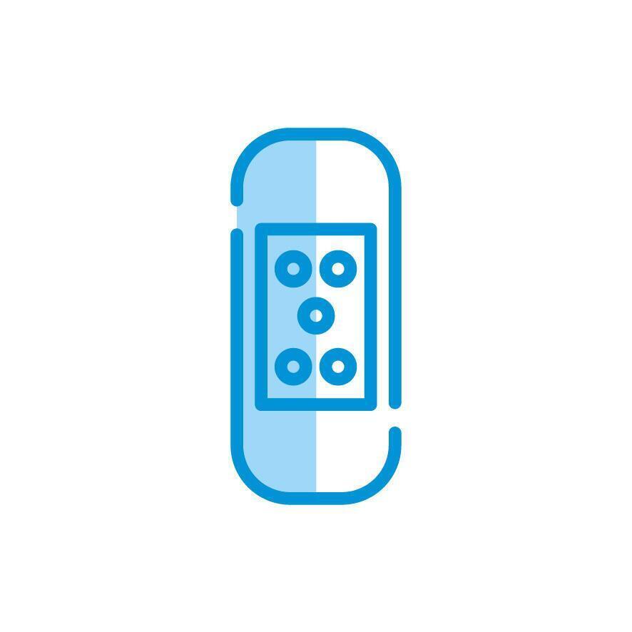 Isolated medical pills icon vector design