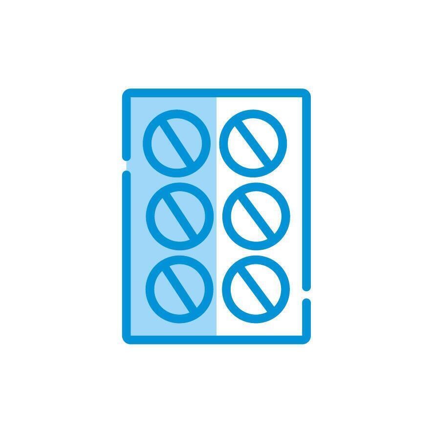 Isolated medical pills icon vector design