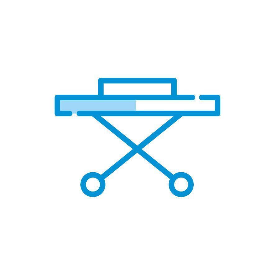 Isolated medical stretcher icon vector design