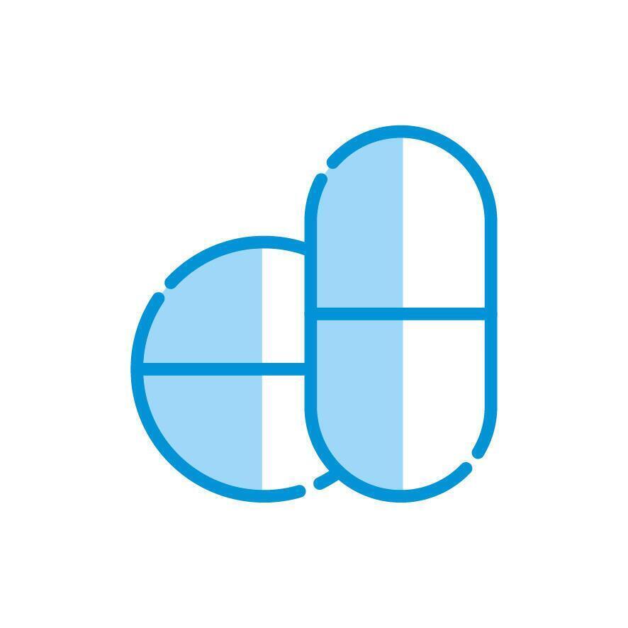 Isolated medical pills icon vector design