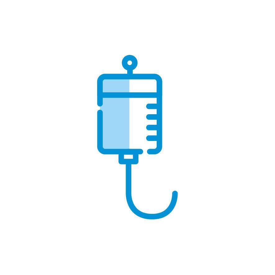 Isolated medical blood bag icon vector design