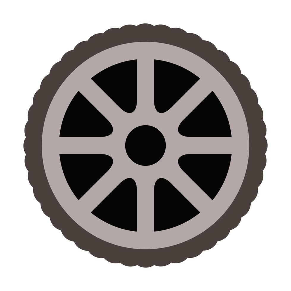 tire wheel car isolated icon vector
