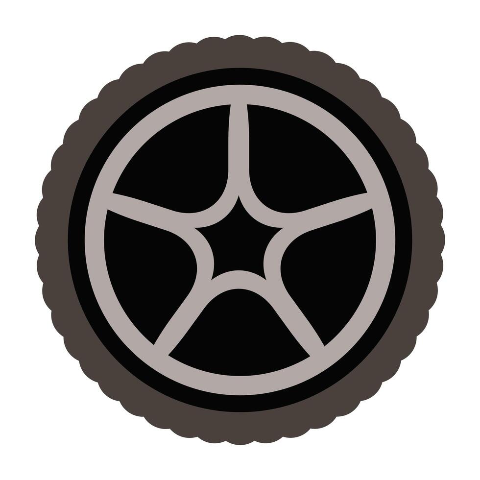 tire wheel car isolated icon vector