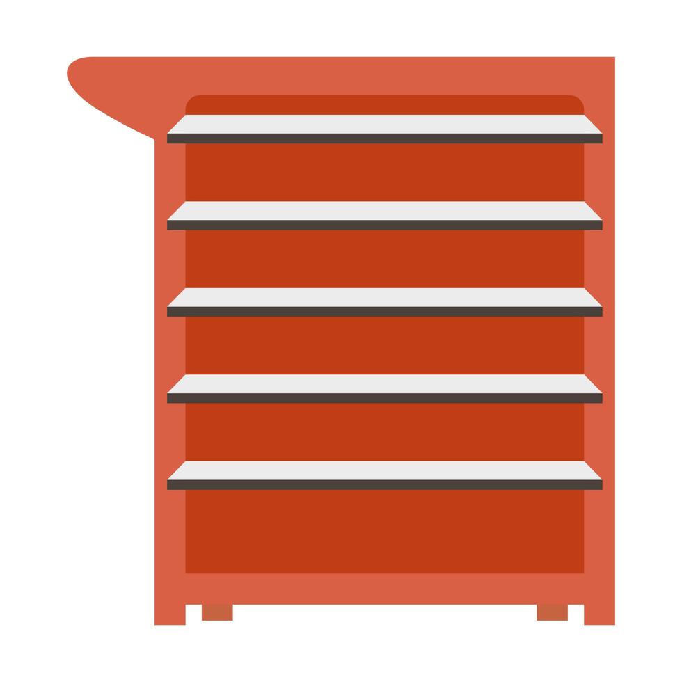 mechanic tools drawer equipment icon vector