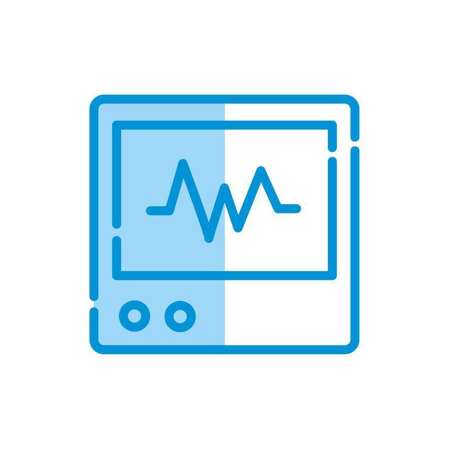 Isolated medical heart pulse icon vector design