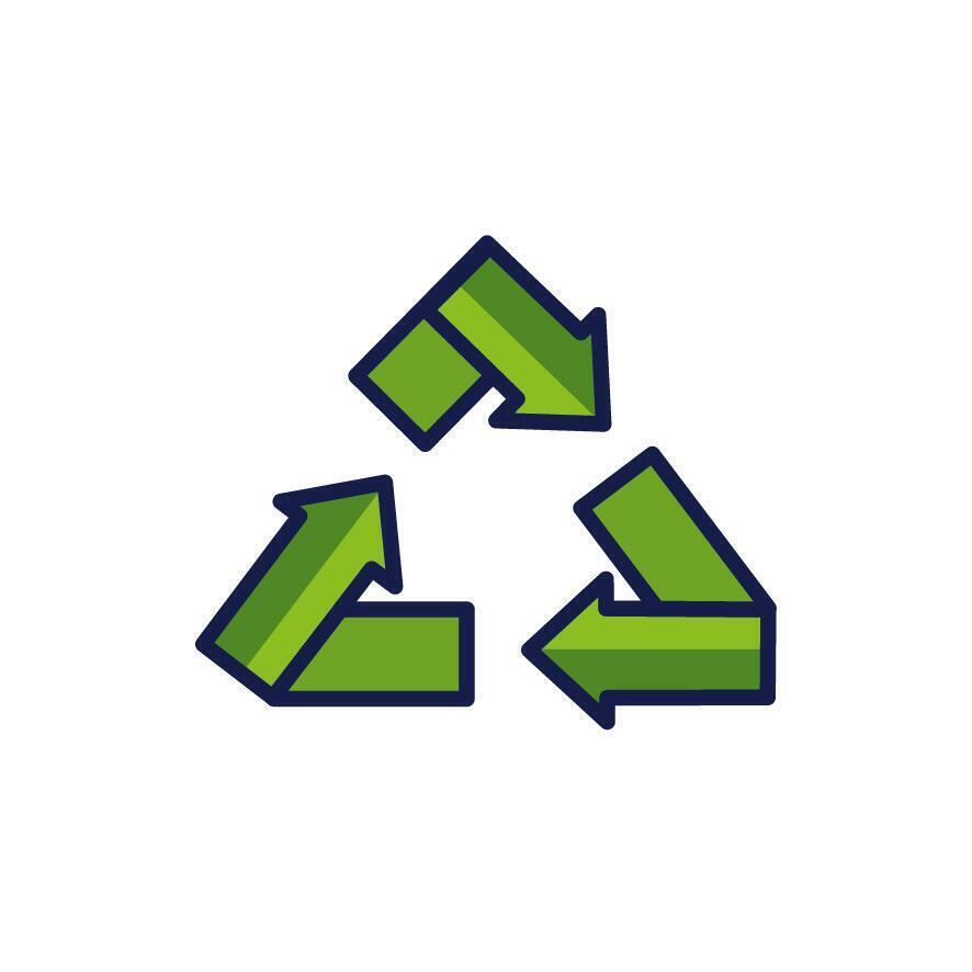 Isolated recycle icon vector design
