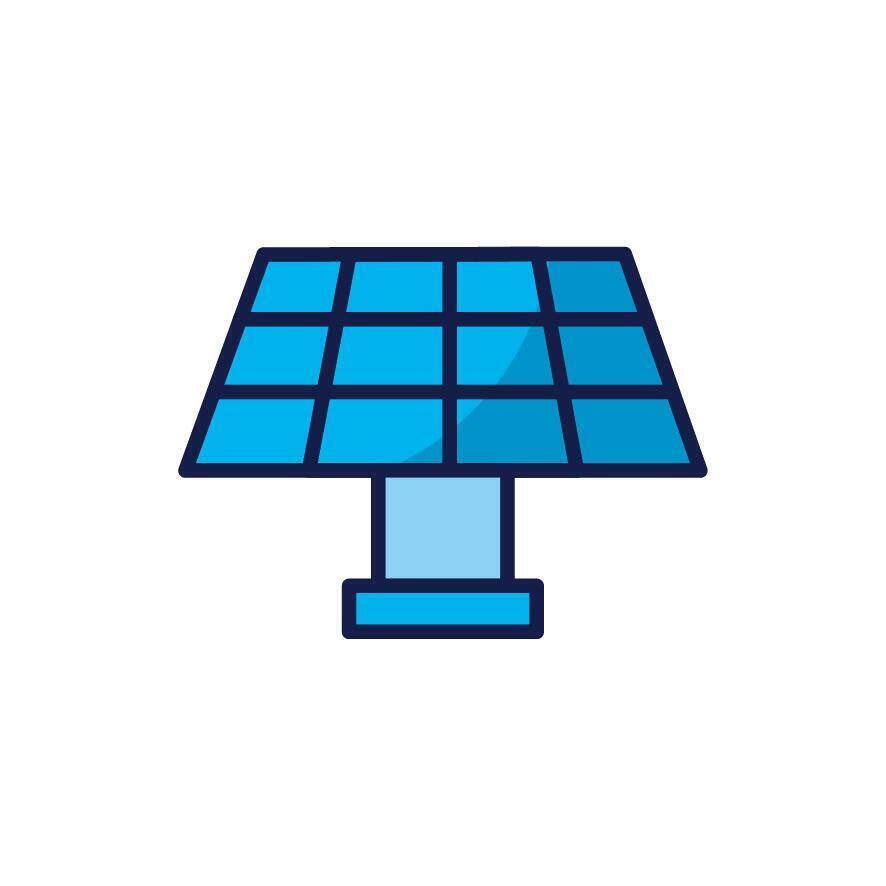 Isolated solar panel icon vector design