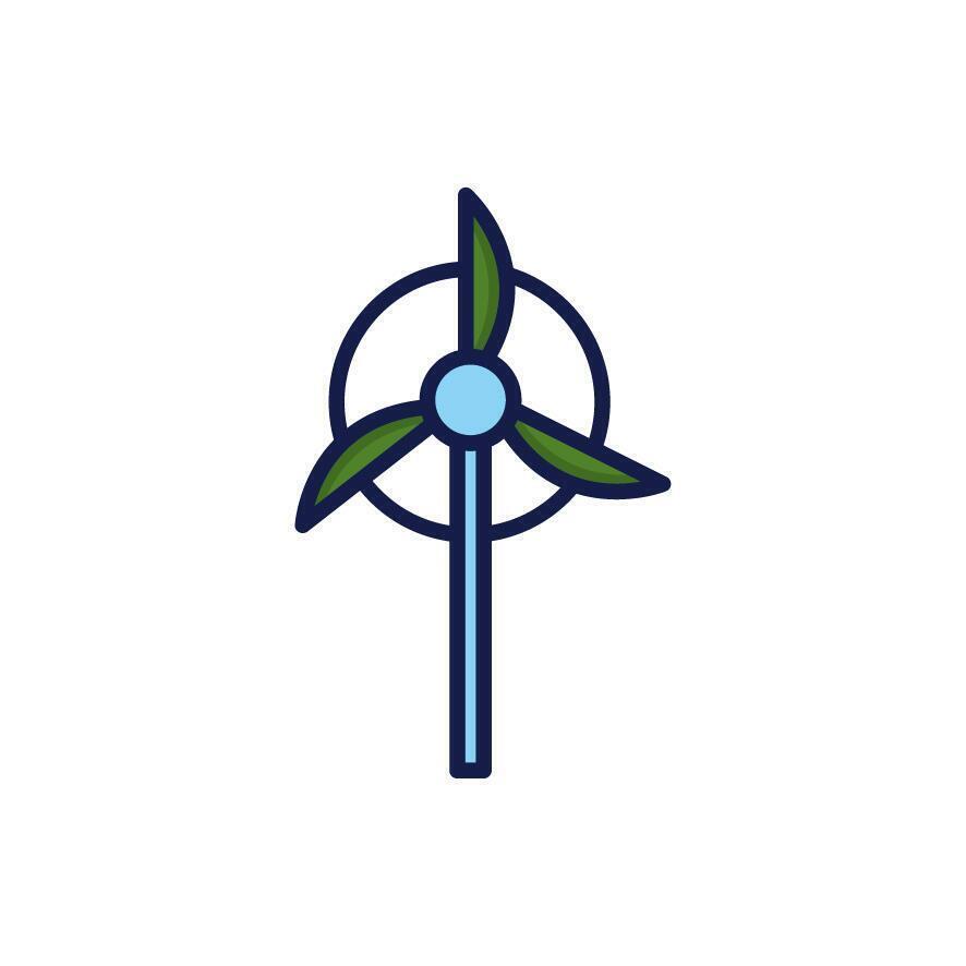 Isolated wind mill icon vector design